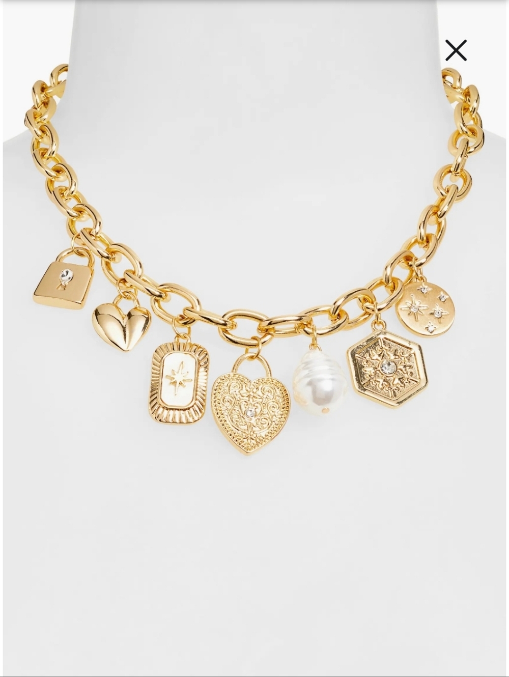 Sentiment Charm Collar Necklace/ BNWT